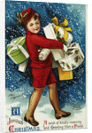A Joyous Christmas. A Wish of Kindly Meaning and Greeting from a Friend Postcard by Ellen H. Clapsaddle