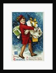 A Joyous Christmas. A Wish of Kindly Meaning and Greeting from a Friend Postcard by Ellen H. Clapsaddle