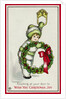 Knocking at Your Door to Wish You Christmas Joy Postcard by Pauli Ebner