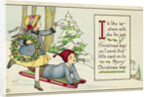 I'd Like to Share with You the Joys of Christmas Day, so I Send this Little Card on Its Merry Christmas Way Postcard by Anonymous