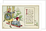 I'd Like to Share with You the Joys of Christmas Day, so I Send this Little Card on Its Merry Christmas Way Postcard by Anonymous