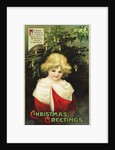 Christmas Greetings: May Every Goodly Gift Combine Your Christmas Hours to Bless Postcard by Anonymous