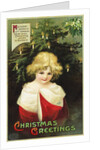 Christmas Greetings: May Every Goodly Gift Combine Your Christmas Hours to Bless Postcard by Anonymous