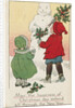 May the Happiness of Christmas Day Extend All Through the New Year Postcard by Anonymous