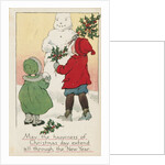 May the Happiness of Christmas Day Extend All Through the New Year Postcard by Anonymous