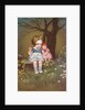 Postcard with a Little Girl and Her Doll by Anonymous