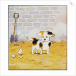 Illustration of a Puppy and a Chick from Watty: A White Puppy by Mrs. Ernest Ames