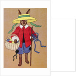 Italian Book Illustration of the Easter Rabbit by Anonymous