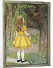 Book Illustration of Alice and the Cheshire Cat by M.L. Kirk