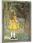 Book Illustration of Alice and the Cheshire Cat by M.L. Kirk