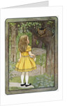 Book Illustration of Alice and the Cheshire Cat by M.L. Kirk