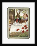 Book Illustration of a Mad Tea-Party by M.L. Kirk