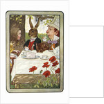 Book Illustration of a Mad Tea-Party by M.L. Kirk