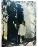 Poster of a Young Girl in a Doorway by Jessie Willcox Smith
