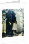 Poster of a Young Girl in a Doorway by Jessie Willcox Smith
