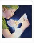 Book Illustration of Tinkerbell Saving Peter Pan by Roy Best