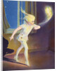 Book Illustration of Peter Pan Tiptoeing with Tinkerbell by Roy Best