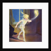 Book Illustration of Peter Pan Tiptoeing with Tinkerbell by Roy Best