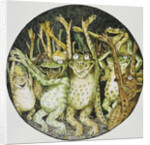 Book Illustration of Frogs Celebrating by John D. Batten