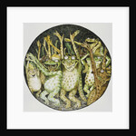 Book Illustration of Frogs Celebrating by John D. Batten