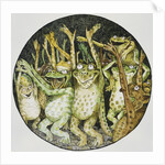 Book Illustration of Frogs Celebrating by John D. Batten