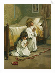Book Illustration of Children Praying by Lizzie Lawson