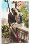 Postcard of a Couple Kissing by Anonymous