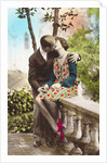 Postcard of a Couple Kissing by Anonymous