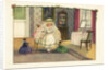 Postcard of a Little Girl Playing with Dolls by Pauli Ebner