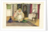 Postcard of a Little Girl Playing with Dolls by Pauli Ebner
