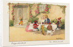 Puppenhochzeit Postcard by Pauli Ebner