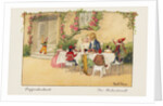 Puppenhochzeit Postcard by Pauli Ebner