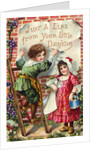 Just a Line from Your Little Daughter Postcard by Anonymous