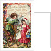 Just a Line from Your Little Daughter Postcard by Anonymous
