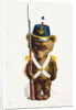 A Bear Town Cadet. Postcard by Rose Clark