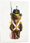 A Bear Town Cadet. Postcard by Rose Clark