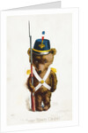 A Bear Town Cadet. Postcard by Rose Clark