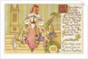 A Bayberry Candle Lighted at Christmas Postcard by Albertine Randall Wheelan