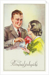 Roomsaid Joulupuhi Postcard by Anonymous