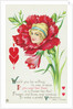 Would You be Willing to See a Miss if You Saw Her Face in a Flower Like This? Postcard by Anonymous