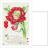 Would You be Willing to See a Miss if You Saw Her Face in a Flower Like This? Postcard by Anonymous