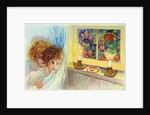 Postcard of Two Children Watching Goblins and a Witch by Anonymous