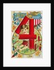 July 4 Postcard with Firecrackers by Anonymous