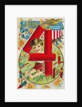 July 4 Postcard with Firecrackers by Anonymous