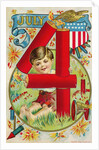 July 4 Postcard with Firecrackers by Anonymous