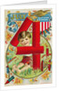 July 4 Postcard with Firecrackers by Anonymous