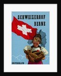 Schweizerhof Berne, Switzerland Luggage Label by Anonymous