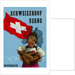 Schweizerhof Berne, Switzerland Luggage Label by Anonymous