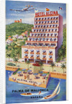 Hotel Alcina, Palma de Mallorca, Espana Luggage Label by Anonymous
