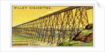 Lethbridge Viaduct Wills's Cigarette Trade Card by Anonymous